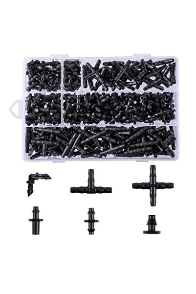 Generic 280 Pcs Barbed Connectors Irrigation Fittings Kit, Drip Irrigation Ba...