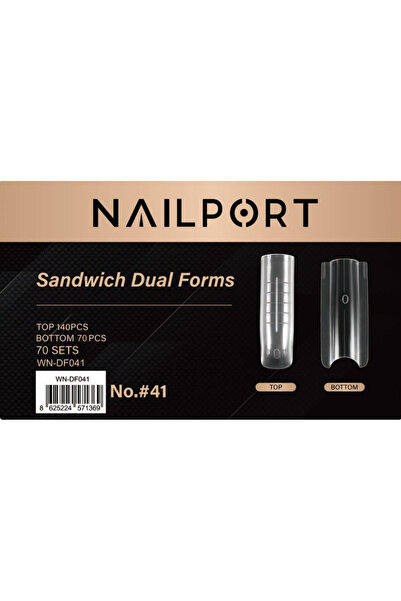 nailport Long Square Protez Tırnak Sandwich Dual Üst Form Jel Polygel Acrygel - Akrijel ve Polijel İçin Dual