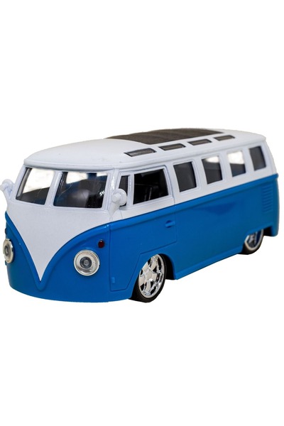 OEM Miniatură VW Bus din metal turnat, alb-albastru, scară 1:36, mașinuță de ...