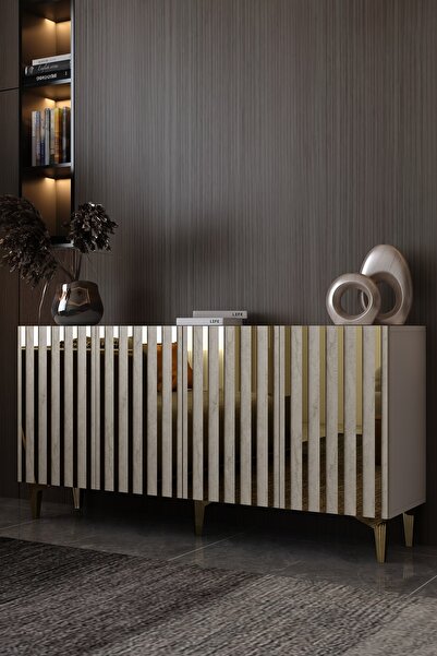 Dekortis Home Dekor 150DHDK6BTA ADEN PLEKSİ DESEN KONSOL ve TV SEHPASI, ÜNİTE...