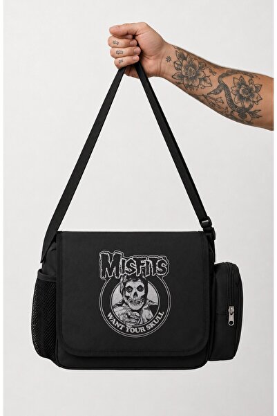 Fuddy Moda Unisex rok bend Misfits želi vašu torbu sa otiskom lubanje