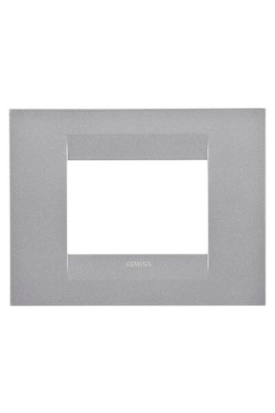 OEM Rama Gewiss Chorus GW16403VT, 3 module, titan, pentru priza / intrerupator