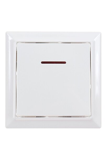 OEM Hoff Soft single switch with indicator light, recessed, frame included, 1...