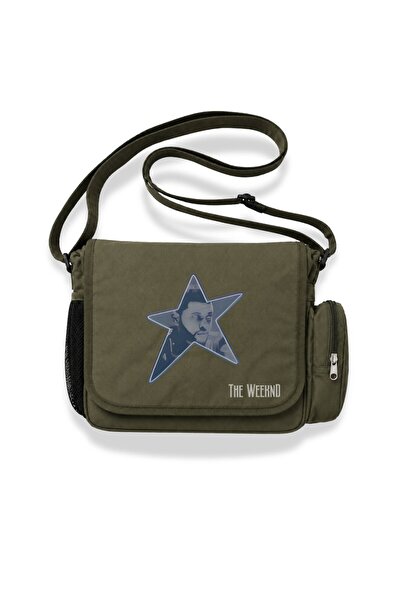 Fuddy Moda Unisex the Weeknd Star Printed Messenger Bag