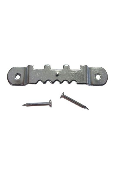 OEM Agatatori cu dinti, pentru tablou, otel, zincat argintiu, 60 x 8 mm + cui...