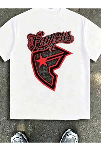 k222 Oversized Women's T-Shirt, Loose Fit, Flat Print Men' Famous-Shirt 180g ...