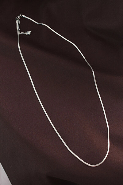 online kapsulavm avm alışveriş Steel Silver Color 60 cm Thin Italian Chain Ne...
