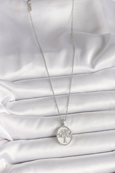 online kapsulavm avm alışveriş 316L Steel Silver Color Chain Zircon Stone Emb...