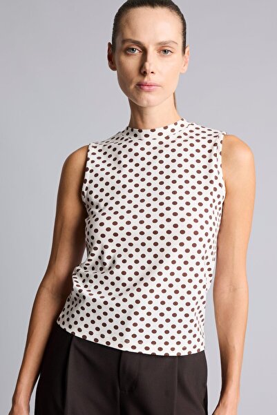 DeFacto Polka Dot Slim Fit High Neck Basic Undershirt I7292Ax26Hs