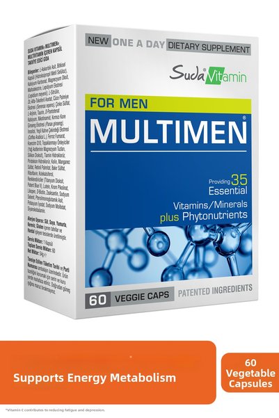 Suda Vitamin Multimen Men's Multivitamin Energy, Immunity, Red Korean Ginseng...