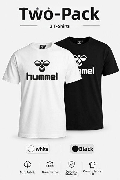 hummel Senes White & Black 2-Piece T-Shirt Set