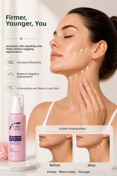 Jimena Natural V Shape Firming Face and Neck Gel Cream, Face and Neck Firming Contour Gel