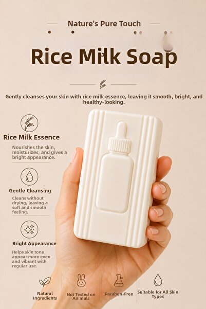 EPİZEN Rice Milk Soap: Radiant and Even-Toned Appearance Against Dull Skin