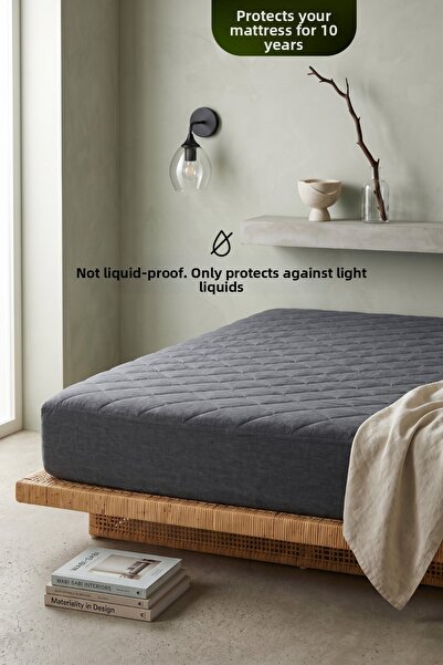 Alez Fabrikası Mattress Topper Cotton Quilted Fitted Full Edge Mattress Prote...