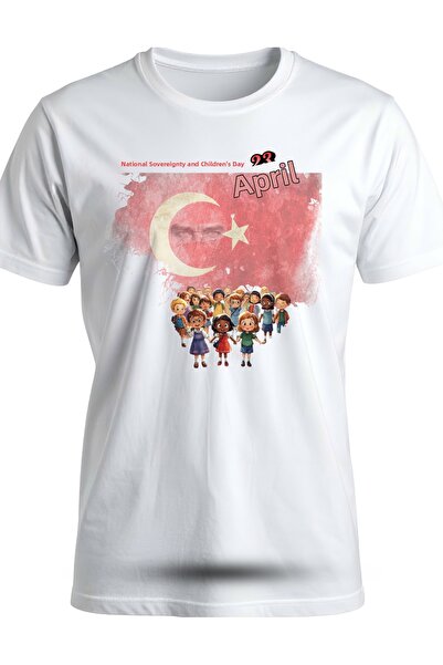 Mügerella 23 April Special Design Children's and Adult's Dtf Printed 100% Cot...