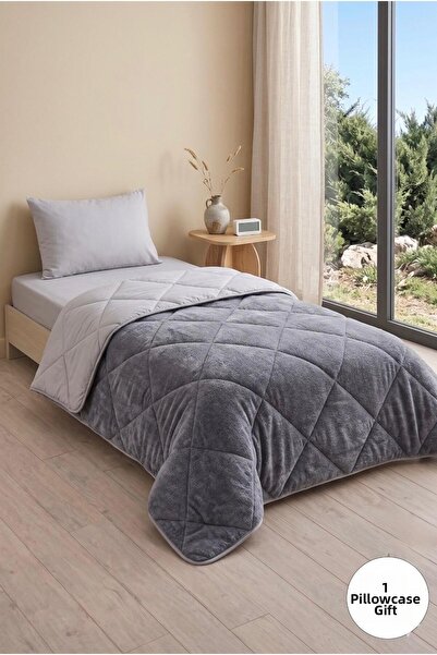 calove Premium Double-Sided Wellsoft Cream Quilt - Double King Size 215X235 c...