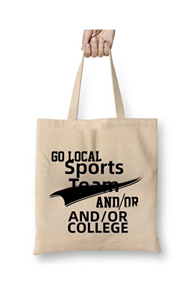 dekado Go Local Sports Team And Or College Cute & Funny Tote Bag Long Handle