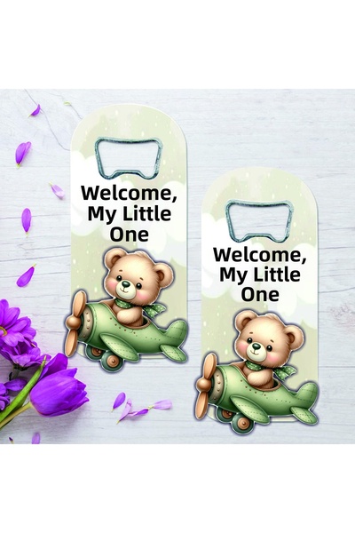 ege ajans tasarım 10 Wooden Embossed Figure Baby Birth Newborn Birthday Opene...