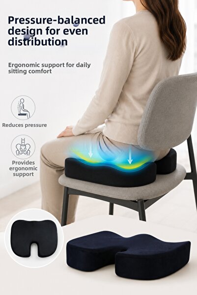 EpiRelax Ergonomic Seat Cushion Visco Office Chair Car Seat Comfort Pad