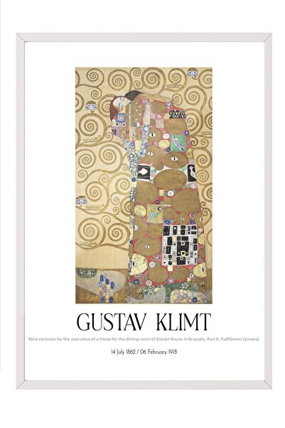 Postifull Gustav Klimt, Painting with White Frame, Art Series No:111979