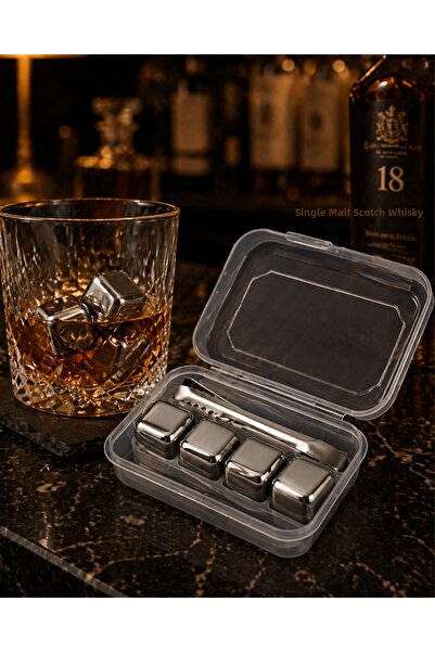 magicool Metal Ice Cubes Set Non-Diluting Beverage Steel Chilling Stones and ...