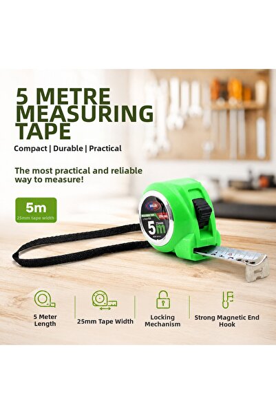 Marsilyan 12 Pieces Measuring Tape 5Mtx25Mm Tape Measurement Tool (5311) Iegr...