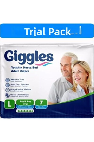 Yıldızan Terra Organik Giggles Adult Waist Tie Diapers Large 7-Pack 1 Pack 7 ...