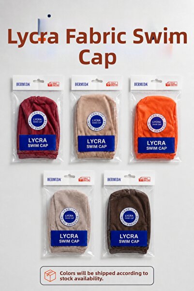 Alıç Cască de înot din material textil, unisex, din lycra, flexibilă, potrivi...