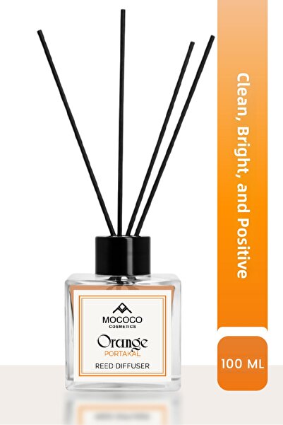 MOCOCO COSMETICS Odorizant de cameră cu bețișoare de bambus portocalii 100 ml...