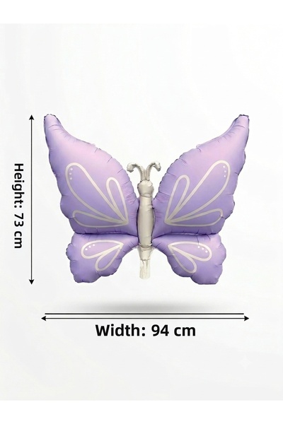 CAVAŞ sun hat Large Size Butterfly Foil Balloon 94X73 cm - Birthday, Party an...