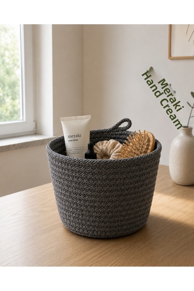 ÖRGÜM Coș decorativ multifuncțional, organizator, coș artizanal