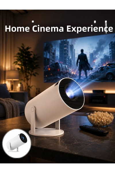 Epilons Cinema Projector Android HDMI USB Wifi Audio Output Standing Projecti...