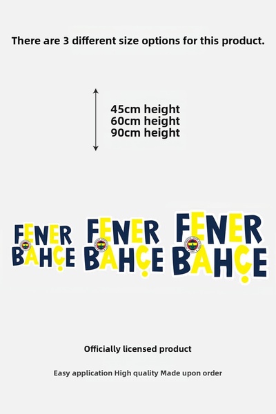 Fenerbahçe Wall Sticker Logo 45 cm - Licensed Original