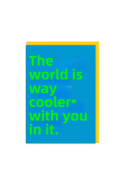 Ohh Deer تصميم أشخان لبطاقة بريدية مقاس A6 مع شعار "Cooler With You 11163"