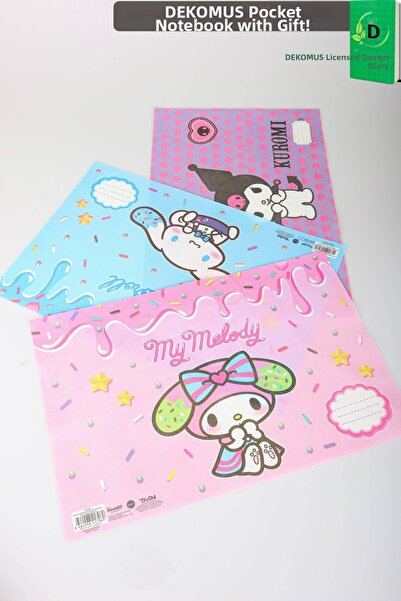 kuromi X Dekomus Licensed Sanrio Best Friends 3-Piece Lunch Mat Set My Melody...