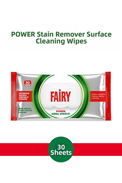 Fairy Power Lime Remover Surface Cleaning Towel 30 Sheets |   Foaming Formula...