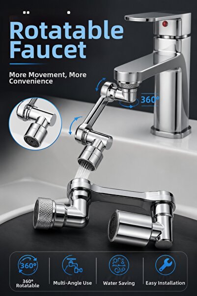 OSKA GLOBAL Rotatable Faucet Special Water Flow Design