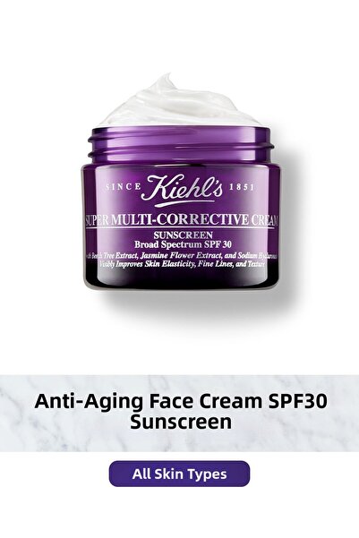 Kiehl's كريم العناية المصحح متعدد التأثيرات بعامل حماية من الشمس SPF30، مضاد ...
