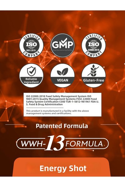 DAILYSHOT Energyshot 3-Pack Ginseng Complex, a Dietary Supplement Containing Guarana, Caffeine, Taurine, and Vitamins – 2X2 Shot