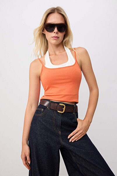 Trendyol Collection Bluză tricotată scorțișoară TWOSS26BZ00961