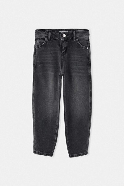 TRENDYOLKIDS Anthracite Plain Denim Trousers Tkdss24Pl00005