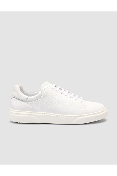 Cabani %100 Hakiki Deri Beyaz Erkek Sneaker