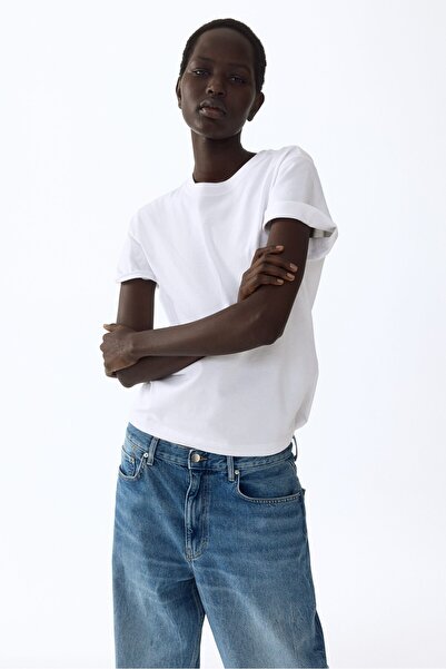 H&M Pamuklu Oversize Tişört