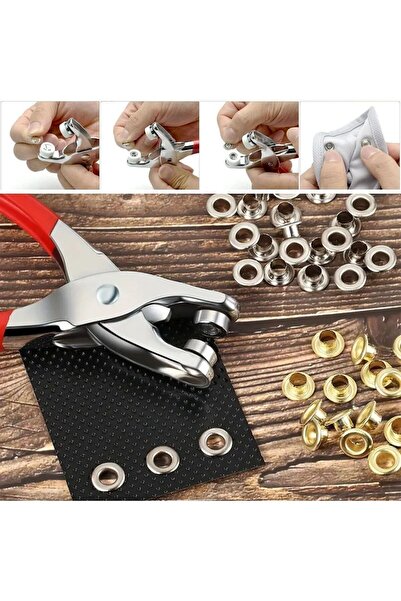 Roichil 200 adet Paslanmaz Çelik Çıtçıt ve Pense Seti Metal Çıt Çıt Makinesi