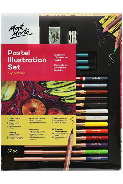 Mont Marte Renkli Pastel İllüstrasyon Seti 37 Parça