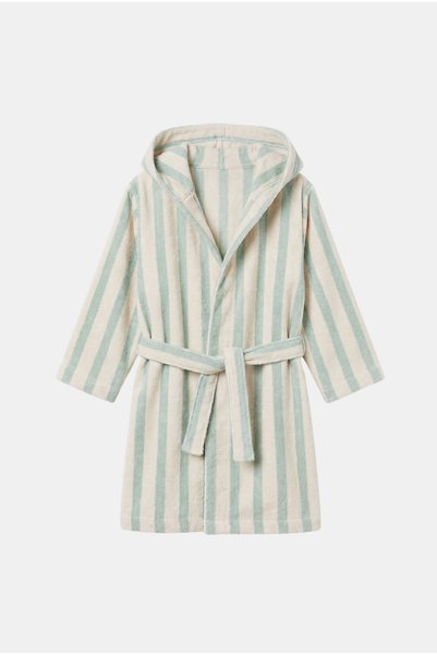 Mtcbaby 100% Cotton Children's Striped Patterned Towel Bathrobe 2-7 Years