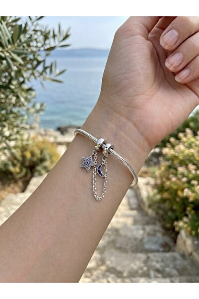 My Story İkili Ay Yıldız Klips Charm