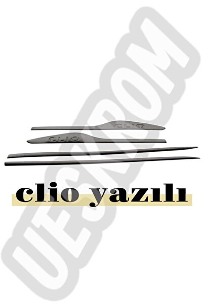 EMTEK Renault Clio 4 Uyumlu Hb Krom Yan Kapı Çıtası 4 Kapı 2012-2018 Paslanma...