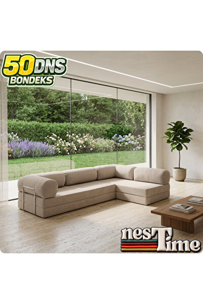 NESTİME Nestime® 300x200 cm Açık Köşe Modüler Sünger Koltuk Takımı
