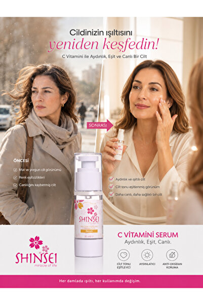 C Vitamini Serum %10 – Aydınlatıcı ve Ton Eşitleyici